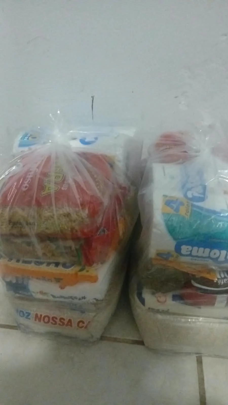 Food baskets ready to be delivered