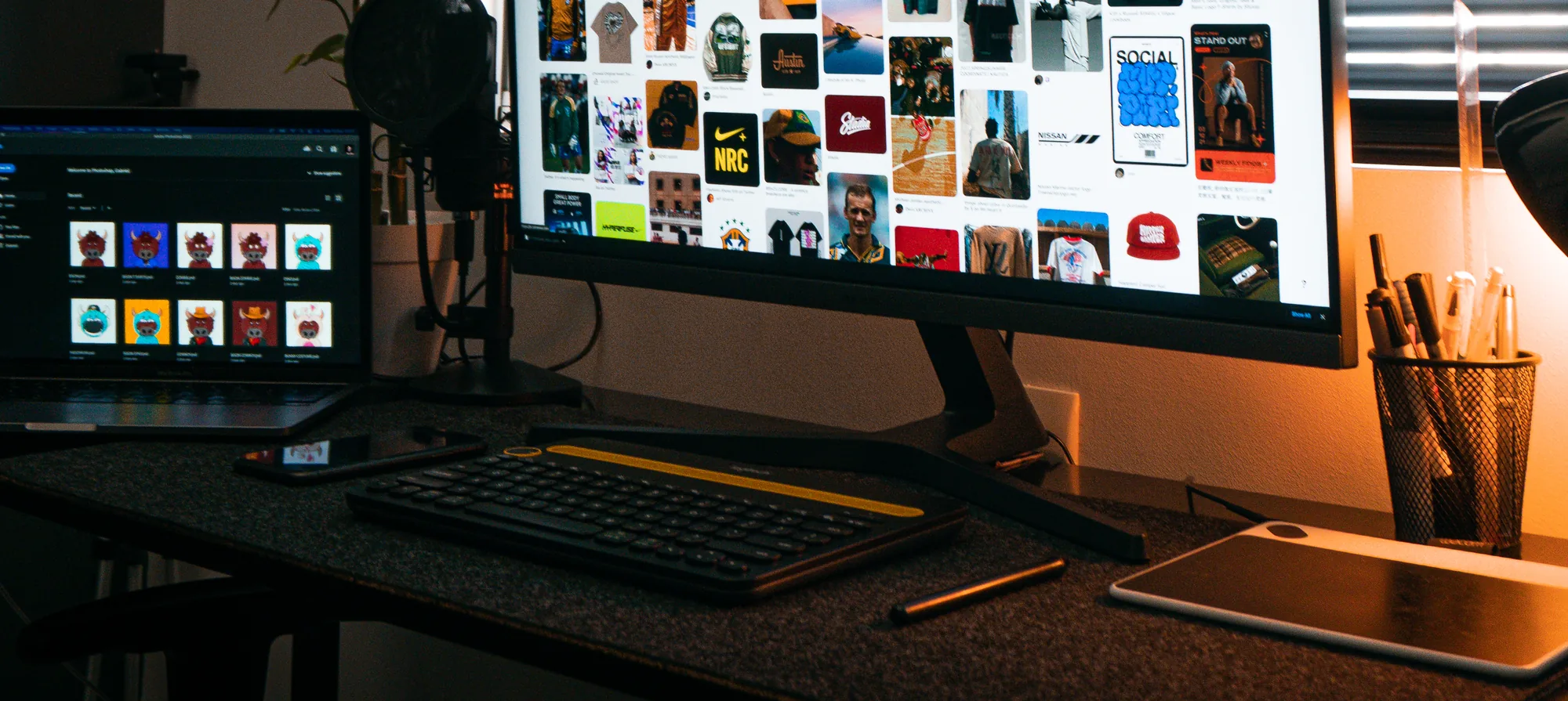 The Ouza studio desk in Goiânia
